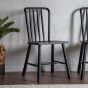 Wycombe Black Dining Chair [pair] - Style Our Home