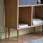 Allestree Grey & Oak Display Unit by Hudson Living | Style Our Home
