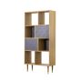 Allestree Grey & Oak Display Unit by Hudson Living | Style Our Home