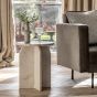 Nerano White Marble Side Table by Gallery Living | Style Our Home