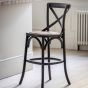 Café Palma Black Rattan Stool ( A Pair ) by Hudson Living | Style Our Home 