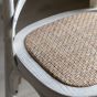 Café Palma White Rattan Stool ( A Pair ) by Hudson Living | Style our Home 