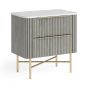 Isabella Flutted Bedside with Handle by Condell/Global Home Group | Style Our Home