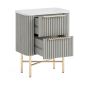 Isabella Flutted Narrow Bedside by Condell/Global Home Group | Style Our Home
