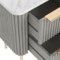 Isabella Flutted Narrow Bedside by Condell/Global Home Group | Style Our Home