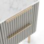 Isabella Flutted Narrow Bedside by Condell/Global Home Group | Style Our Home