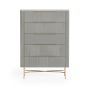 Isabella Flutted 5 Drawer Chest by Condell/Global Home Group | Style Our Home