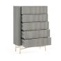 Isabella Flutted 5 Drawer Chest by Condell/Global Home Group | Style Our Home