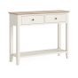 Marlow Coconut Milk Console Table by Corndell/Global Home Group  | Style Our Home