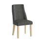 Cara Upholstered Charcoal Dining Chair (2pk) by Condell/Global Home Group | Style Our Home