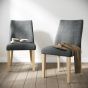 Cara Upholstered Charcoal Dining Chair (2pk) by Condell/Global Home Group | Style Our Home