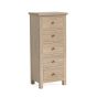 Modern Country Oak White Wash 5 Drawer Tall Chest by Condell/Global Home Group | Style Our Home