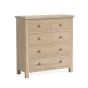 Modern Country Oak White Wash 2 over 3 Chest by Condell/Global Home Group | Style Our Home