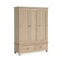 Modern Country Oak White Wash Triple Wardrobe by Condell/Global Home Group | Style Our Home
