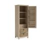 Modern Country Oak White Wash Larder Unit 