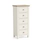 Modern Country Coconut 5 Drawer Tall Chest by Condell/Global Home Group | Style Our Home