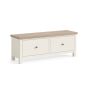 Modern Country Coconut Large 2 Drawer Bench by Condell/Global Home Group | Style Our Home
