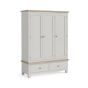 Modern Country Light Grey Triple Wardrobe by Condell/Global Home Group | Style Our Home