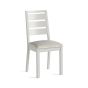 Modern Country Light Grey Dining Chair with White Boucle Seat by Condell/Global Home Group | Style Our Home