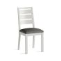 Modern Country Light Grey Dining Chair with Grey Boucle Seat by Condell/Global Home Group | Style Our Home
