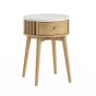 Soho Natural Marble Top Round Side Table by Condell/Global Home Group | Style Our Home