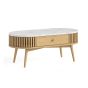 Soho Natural Marble Top Oval Coffee Table by Condell/Global Home Group | Style Our Home