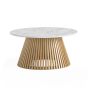 Soho Natural Marble Top Round Coffee Table by Condell/Global Home Group | Style Our Home