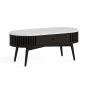 Soho Black Marble Top Oval Coffee Table by Condell/Global Home Group | Style Our Home