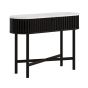 Soho Black Marble Top Oval Console Table by Condell/Global Home Group | Style Our Home