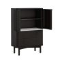 Soho Black Marble Top Shoe Cabinet