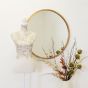 Muse Gold Bevelled Round Mirror 