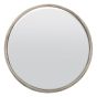 Muse Silver Bevelled Round Mirror