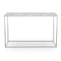 Gleam Console Table White Marble Finish with Chrome Legs | Temahome | Console Table  | Style Our Home