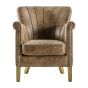 Hickman Armchair Brown Leather
