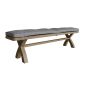 Hoeson 2.0m Cross Leg Dining Bench by Aegon Interiors | Style Our Home