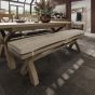Hoeson 2.0m Cross Leg Dining Bench by Aegon Interiors | Style Our Home