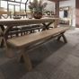 Hoeson 2.0m Cross Leg Dining Bench by Aegon Interiors | Style Our Home