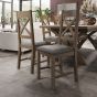 Hoeson Cross Back Dining Chair Grey Check by Aegon Interiors | Style Our Home