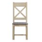 Hoeson Cross Back Dining Chair Grey Check by Aegon Interiors | Style Our Home