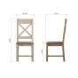 Hoeson Cross Back Dining Chair Grey Check by Aegon Interiors | Style Our Home
