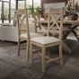 Hoeson Cross Back Dining Chair Natural Check by Aegon Interiors | Style Our Home