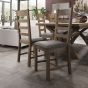 Hoeson Slatted Dining Chair Grey Check by Aegon Interiors | Style Our Home