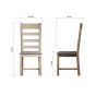 Hoeson Slatted Dining Chair Grey Check by Aegon Interiors | Style Our Home