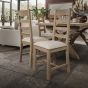 Hoeson Slatted Dining Chair Natural Check by Aegon Interiors | Style Our Home