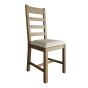 Hoeson Slatted Dining Chair Natural Check by Aegon Interiors | Style Our Home