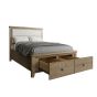 Hoeson 4'6 Fabric Headboard with Drawer Footboard by Aegon Interiors | Style Our Home