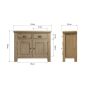Hoeson 2 Door Sideboard by Aegon Interiors | Style Our Home