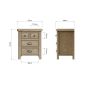 Hoeson Extra Large Bedside Cabinet by Aegon Interiors | Style Our Home