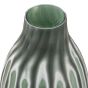 Morella Swirl Hand Carved Glass Vase Sage