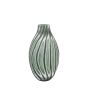 Morella Swirl Hand Carved Glass Vase Sage by Gallery Living | Style Our Home